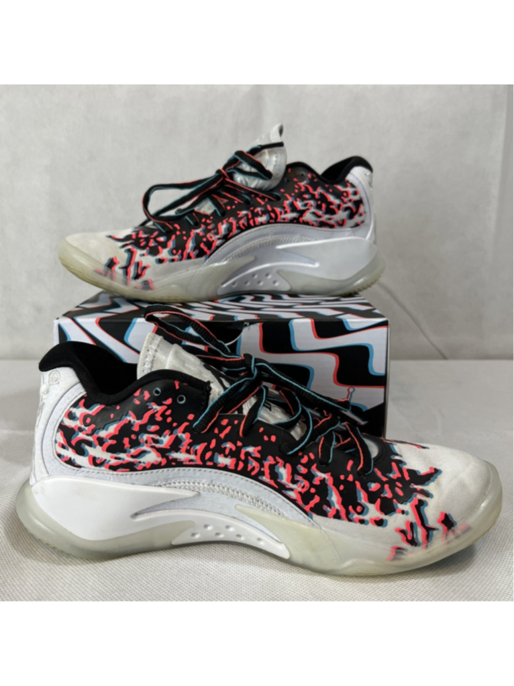 Nike Air Jordan Zion 3 NRG 'Z-3D (GS) 5Y Basketball -White Pink Black Blue EUC